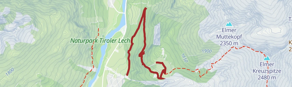 Route map: Auf den Stabl